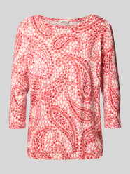 Koszulka 3/4 o kroju relaxed fit z elastycznej wiskozy od s.Oliver RED LABEL - 31