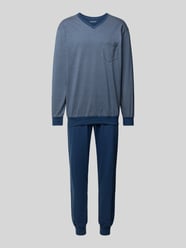 Pyjama met V-hals van Schiesser - 32