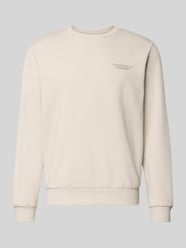 Sweatshirt met labelprint van JACK & JONES Beige - 9