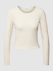 Shirt met lange mouwen en structuurmotief, model 'EMMA' van Only Beige - 29