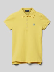 Poloshirt mit Label-Stitching von Polo Ralph Lauren Teens Gelb - 16