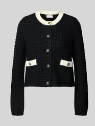 Strickjacke mit gerippten Abschlüssen von Liu Jo White - 34