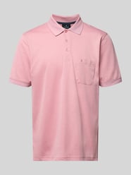 Relaxed Fit Poloshirt aus Baumwoll-Mix von RAGMAN Pink - 36