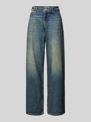 Wide Leg Jeans im 5-Pocket-Design von Review Blau - 5