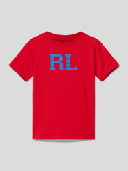 T-Shirt mit Label-Print von Polo Ralph Lauren Kids Rot - 42