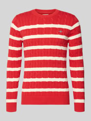 Sweter o kroju slim fit w dzianinowym wyglądzie od GANT - 37