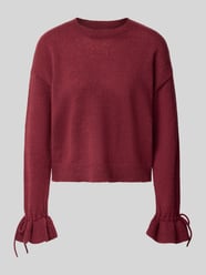 Sweter z marszczonymi rękawami od PIECES - 33