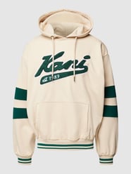 Hoodie mit Logo-Stitching Modell 'Varsity' von KARL KANI Weiß - 30