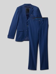 Slim Fit Anzug mit Viskose-Anteil von G.O.L. Blau - 14