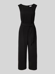 Jumpsuit mit Bindegürtel und Rundhalsausschnitt von Jake*s Collection - 24
