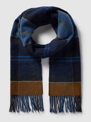 Schal aus Wolle mit Tartan-Muster Modell 'Inverness' von Barbour Blau - 30