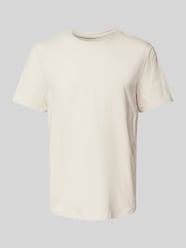 T-Shirt mit Rundhalsausschnitt von SLG Beige - 8