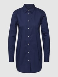 Overhemdblouse met kentkraag en zijsplitten van Emily Van den Bergh Blauw / turquoise - 24