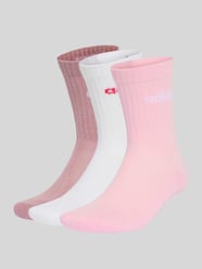 Socken aus Baumwoll-Mix im 3er-Pack Modell 'C LIN CREW' von adidas Sportswear Pink - 2