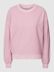 Bluza z fakturowanym wzorem od Esprit Różowy - 19
