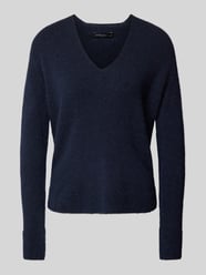 Gebreide pullover met afgeronde V-hals van Marc Cain - 46