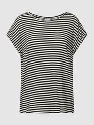 T-shirt met streepmotief, model 'AVA' van Vero Moda Grijs / zwart - 29