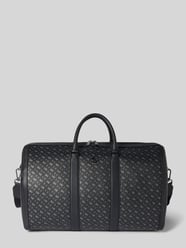 Duffle Bag aus Leder mit Label-Applikation Modell 'Holdall' von BOSS Grau - 16