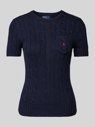 Sweter z dzianiny z kieszenią na piersi od Polo Ralph Lauren - 30