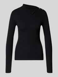 Slim Fit Pullover aus Viskose-Mix in Strick-Optik von MYON - 5