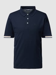 Poloshirt aus Baumwolle mit Label-Detail von HECHTER PARIS Blau - 30