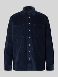 Regular Fit Hemdjacke aus Cord mit Kentkragen von Christian Berg Men - 27
