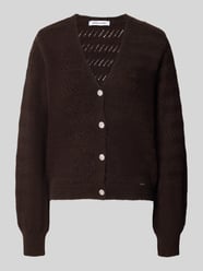 Gebreid jack met v-hals en knoopsluiting van MORE & MORE - 42