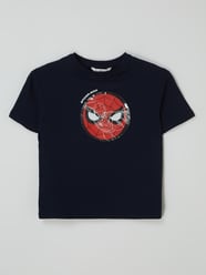 T-Shirt aus Baumwolle Modell 'Spi' von Mango Blau - 33