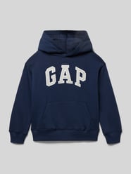 Bluza z kapturem z logo i kieszenią kangurką od GAP - 16