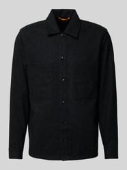 Loose fit vrijetijdsoverhemd met wol, model 'LOCKY' van BOSS Orange - 25