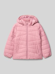 Gewatteerd jack met capuchon, model 'MARBLE' van Name It Fuchsia - 30