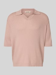 Koszulka polo o kroju relaxed fit z mieszanka wiskozy model 'FLINT' od ONLY & SONS Fuksjowy - 9