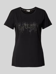 T-Shirt mit Ziersteinbesatz von Liu Jo White - 9
