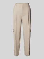 Straight Leg Stoffhose mit Bundfalten Modell 'Columbia' von Daydream Beige - 19