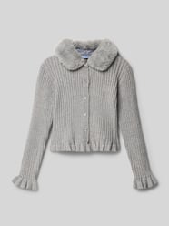Strickjacke mit Kunstfellbesatz von Mayoral - 12
