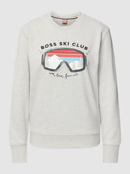 Sweatshirt met labelstitching, model 'C_Elaboss_motive 10238476' van BOSS Orange Grijs - 6