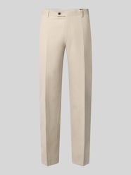 Straight Fit Hose aus Schurwoll-Mix von bugatti Beige - 21