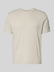 T-Shirt mit Label-Stitchings und Rundhalsausschnitt von Champion Beige - 40