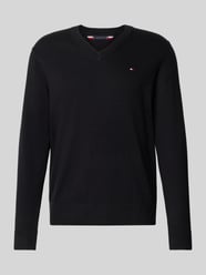 Regular fit pullover van een mix van katoen en kasjmier van Tommy Hilfiger - 38