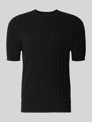 Strickshirt aus Viskose-Mix mit Strukturmuster von Armani Exchange - 3