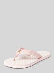 Zehentrenner mit Gurtband und TH-Logo von Tommy Hilfiger Pink - 20