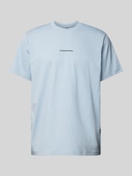 T-Shirt mit Label-Print von G-Star Raw Blau - 22