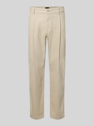 spodnie sztruksowe w kroju regular fit z mieszanki bawełny model 'Pleated 3' od BOSS Orange - 33