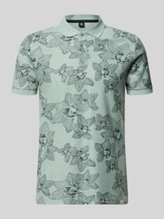 Koszulka polo o kroju slim fit z kwiatowym nadrukiem allover od LERROS - 26