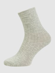 Socken in Melange-Optik  von Mango Türkis - 40
