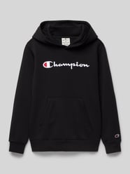 Hoodie mit Label-Stitching von CHAMPION Schwarz - 23