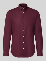Slim Fit Business-Hemd mit Kentkragen von Jake*s Bordeaux - 27