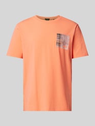 T-Shirt mit Label-Print Modell 'Teebero' von BOSS Green Rot - 37