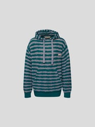 Hoodie in Strick-Optik von Marni Blau - 3