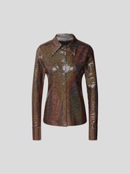 Hemdbluse in Glitzer-Optik von Dodo bar Or Braun - 46